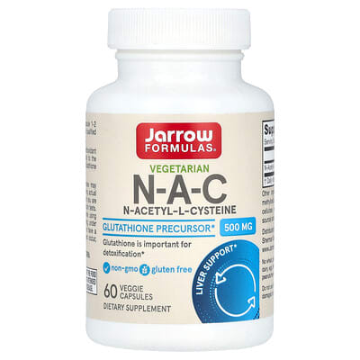 Vegetarian N-A-C, 500 mg, 60 вегетарианских капсул