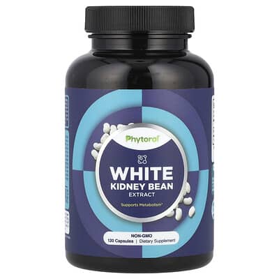 White Kidney Bean Extract, 120 Capsules (600 mg per Capsule)