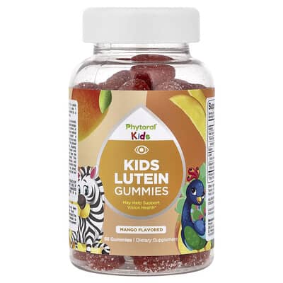 Детские жевательные витамины Lutein, Mango, 60 шт