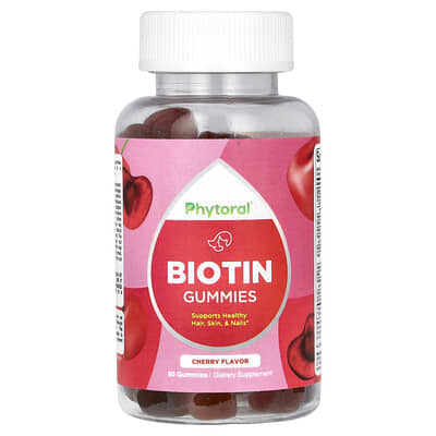 Витаминные мармеладки Phytoral Biotin, Cherry, 60 шт