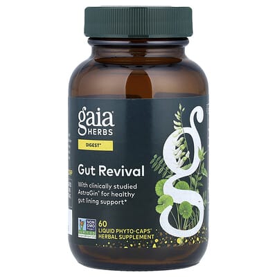 Gaia Herbs Gut Revival, 60 жидких фито-капсул