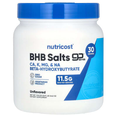 BHB Salts, goBHB®, Unflavored, 15.8 oz (442 g)