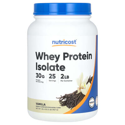 Изолят сывороточного протеина Nutricost Vanilla 907 g