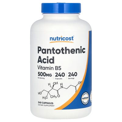 Пантотеновая кислота 500 mg 240 капсул
