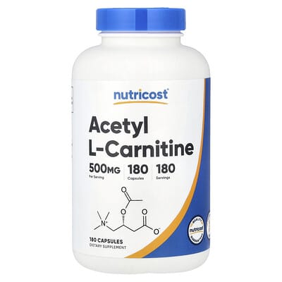 Ацетил L-карнитин, 500 mg, 180 капсул