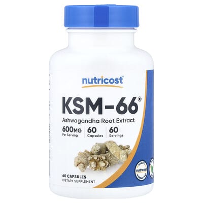 KSM-66®, Экстракт корня ашваганды, 60 капсул