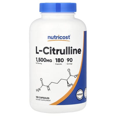 L-Citrulline, 180 капсул (750 mg на капсулу)