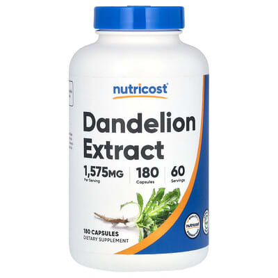 Dandelion Extract, 180 Capsules (525 mg per Capsule)
