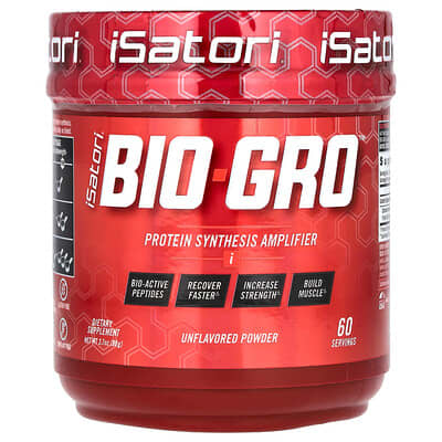 Isatori Bio-Gro, усилитель синтеза белка, без вкуса, 3.7 oz (90 g)