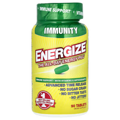 Energize, таблетки для поддержания энергии в течение дня, 90 шт.