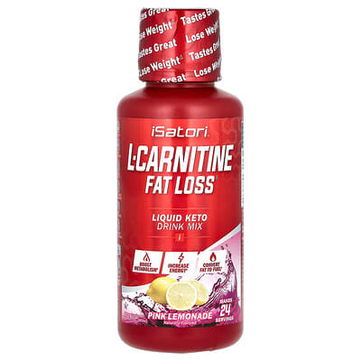 L-Carnitine, розовая лимонад, 12 fl oz (360 ml)
