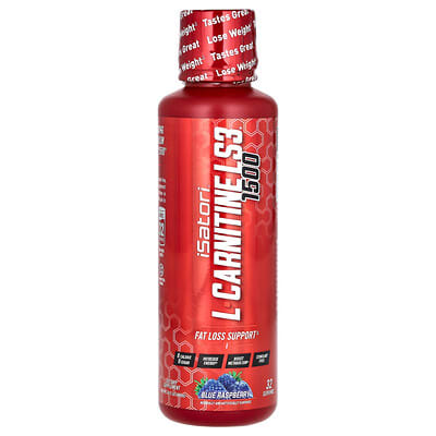 L-Carnitine LS3® 1500, голубая малина, 16 жидких унций (480 мл)