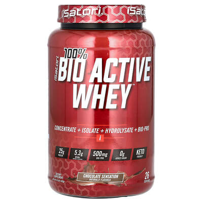 100% Bio Active Whey, шоколадный вкус, 2 lbs (928 g)