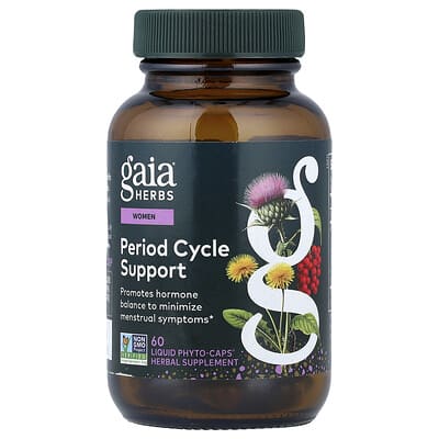 Женская поддержка цикла Gaia Herbs, 60 Liquid Phyto-Caps®