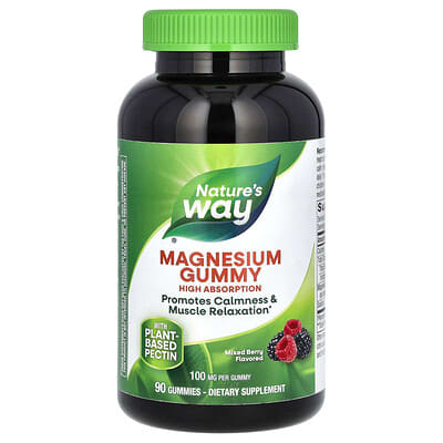 Желейные витамины с магнием Mixed Berry, 100 mg, 90 шт.