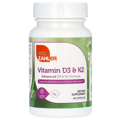 Vitamin D3 & K2, 60 капсул