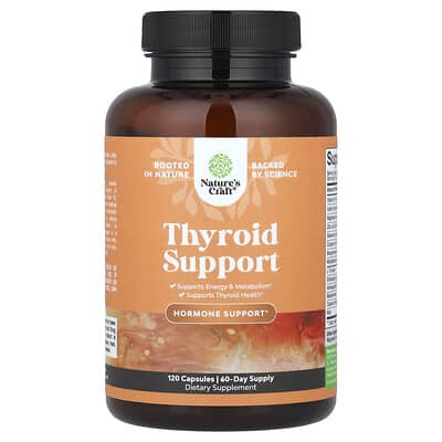 Поддержка щитовидной железы Thyroid Support, 120 Capsules