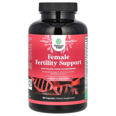 Nature's Craft Женский Wellness, Female Fertility Support, 180 Capsules