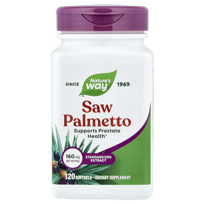 Nature's Way Saw Palmetto, 160 mg, 120 мягких капсул
