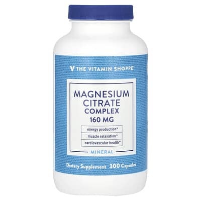 Комплекс цитрата магния, 160 mg, 300 Capsules