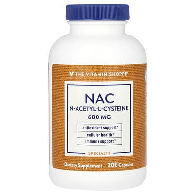 NAC, 600 mg, 200 капсул
