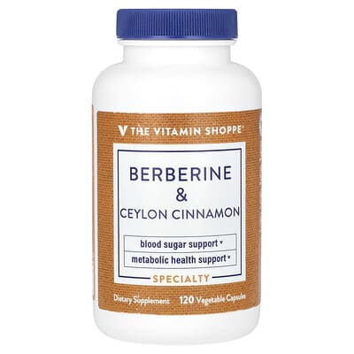 Berberine & Ceylon Cinnamon, 120 растительных капсул