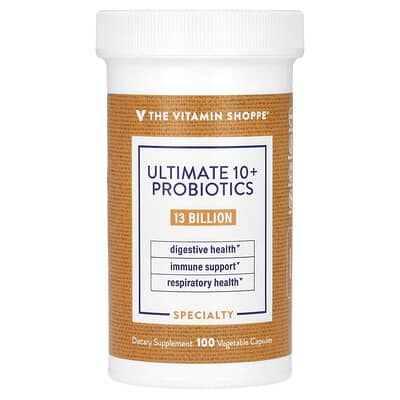 Ultimate 10+ Probiotics, 13 Billion CFU, 100 растительных капсул