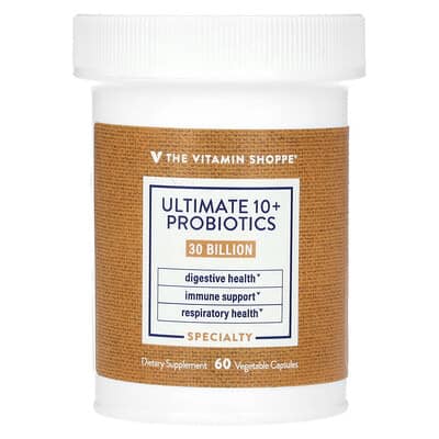 Ultimate 10+ Probiotics, 30 Billion CFU, 60 вегетарианских капсул