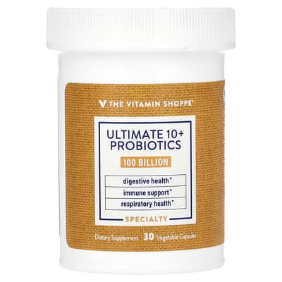 Ultimate 10+ пробиотики, 100 Billion CFU, 30 растительных капсул