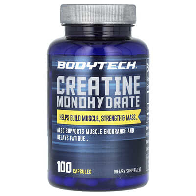 Creatine Monohydrate, 100 Capsules (750 mg per Capsule)