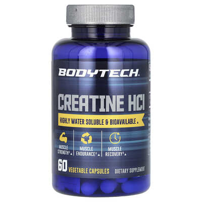 Creatine HCl, 750 mg, 60 Vegetable Capsules