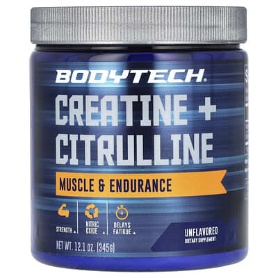 BodyTech Креатин + Цитруллин, без вкуса, 12.1 oz (345 g)