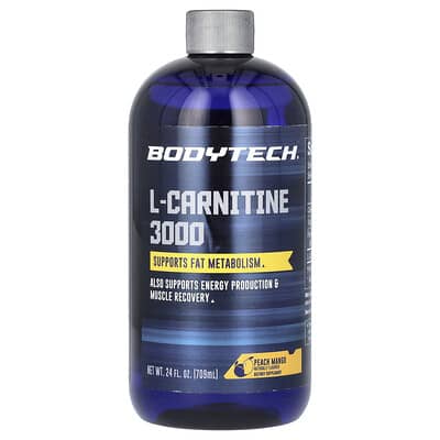 L-Carnitine 3000, персик-манго, 24 fl oz (709 ml)