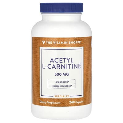 Ацетил L-карнитин The Vitamin Shoppe, 500 mg, 240 капсул