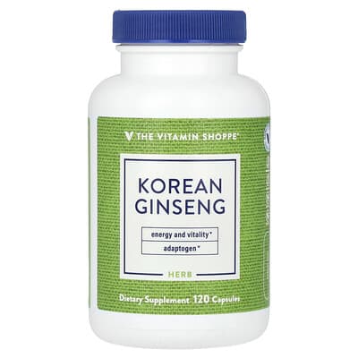Корейский женьшень The Vitamin Shoppe, 120 Capsules (648 mg per Capsule)
