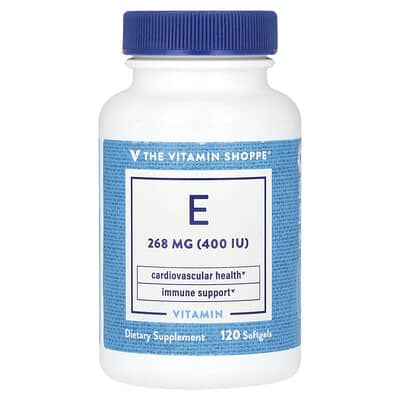 Витамин E, 268 mg (400 IU), 120 Softgels