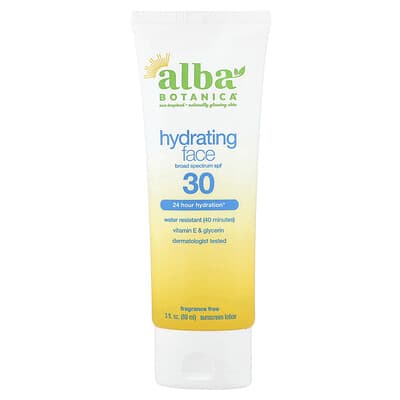 Увлажняющий солнцезащитный лосьон для лица SPF 30, без ароматизаторов, 3 fl oz (89 ml)