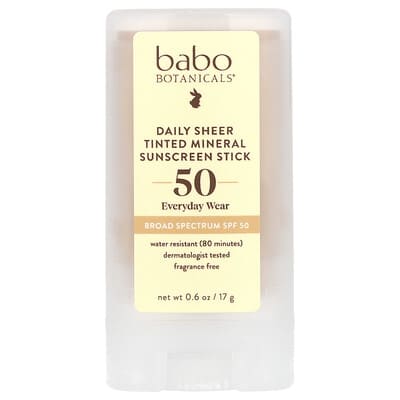 Минеральный солнцезащитный стик Daily Sheer Tinted SPF 50, 17 g