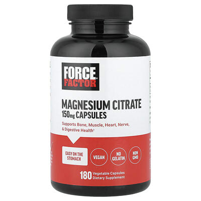 Magnesium Citrate, 150 mg, 180 Vegetable Capsules