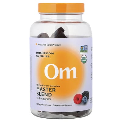 Om Mushrooms мармеладные витамины Master Blend, Mixed Berry, 56 шт