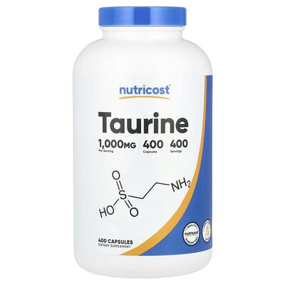 Nutricost Taurine, 1,000 mg, 400 капсул