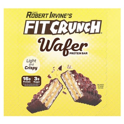 FITCRUNCH протеиновый батончик, Chocolate Peanut Butter, 9 штук, 1.59 oz (45 g)