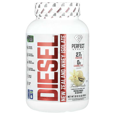 Сыворотка Diesel® New Zealand Whey Isolate, French Vanilla, 2 lb (908 g)