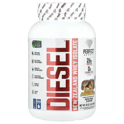 Diesel®, New Zealand Whey Isolate, Chocolate Peanut Butter, 2 lb (908 g)