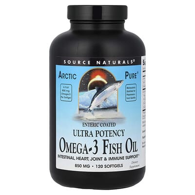 Arctic Pure®, Omega-3 Fish Oil, 850 mg, 120 Softgels