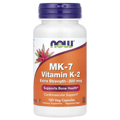 MK-7, Vitamin K-2, 300 mcg, 120 Veg Capsules