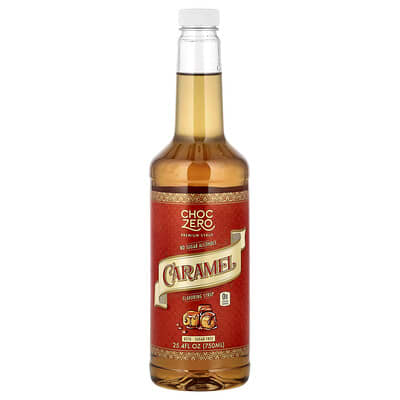 Премиальный сироп, Caramel, без сахара, 25.4 fl oz (750 ml)