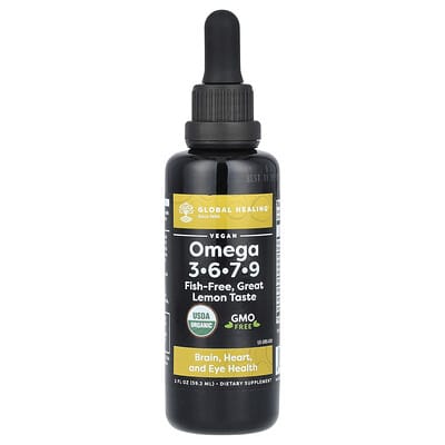 Omega 3, 6, 7, 9, лимон, 2 fl oz (59.2 ml)