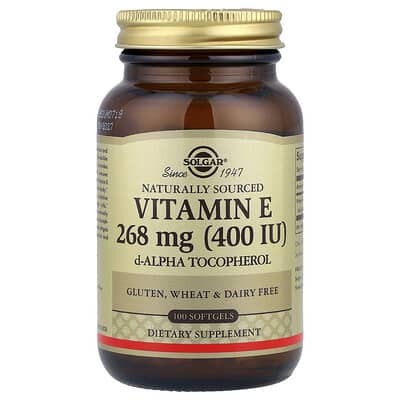 Vitamin E, 268 mg (400 IU), 100 Softgels