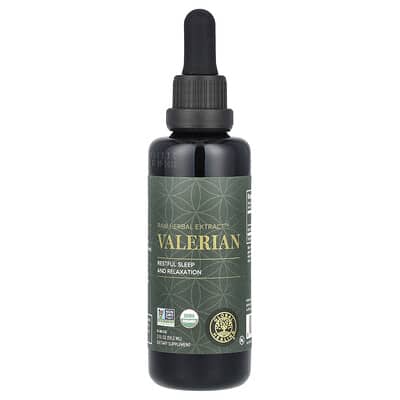 Натуральный экстракт Global Healing Raw Herbal Extract Valerian, 2 fl oz (59.2 ml)